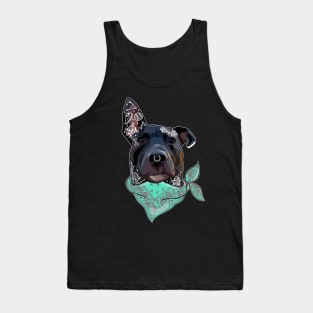 Cool dog with tattoos Tank Top